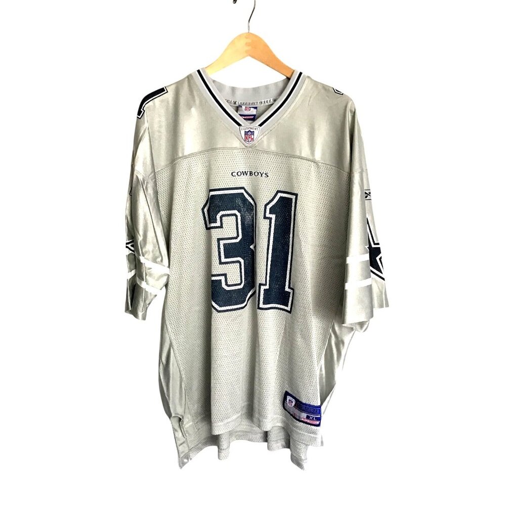 REEBOK- NFL DALLAS COWBOYS GREY #31 R. WILLIAMS ON-FIELD JERSEY SIZE X-LARGE